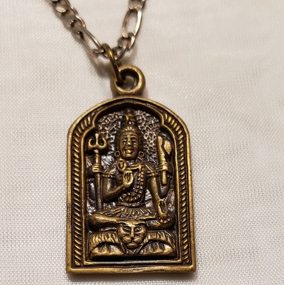 Refurbished Vintage Bronze Om Necklace - Picture 1 of 4